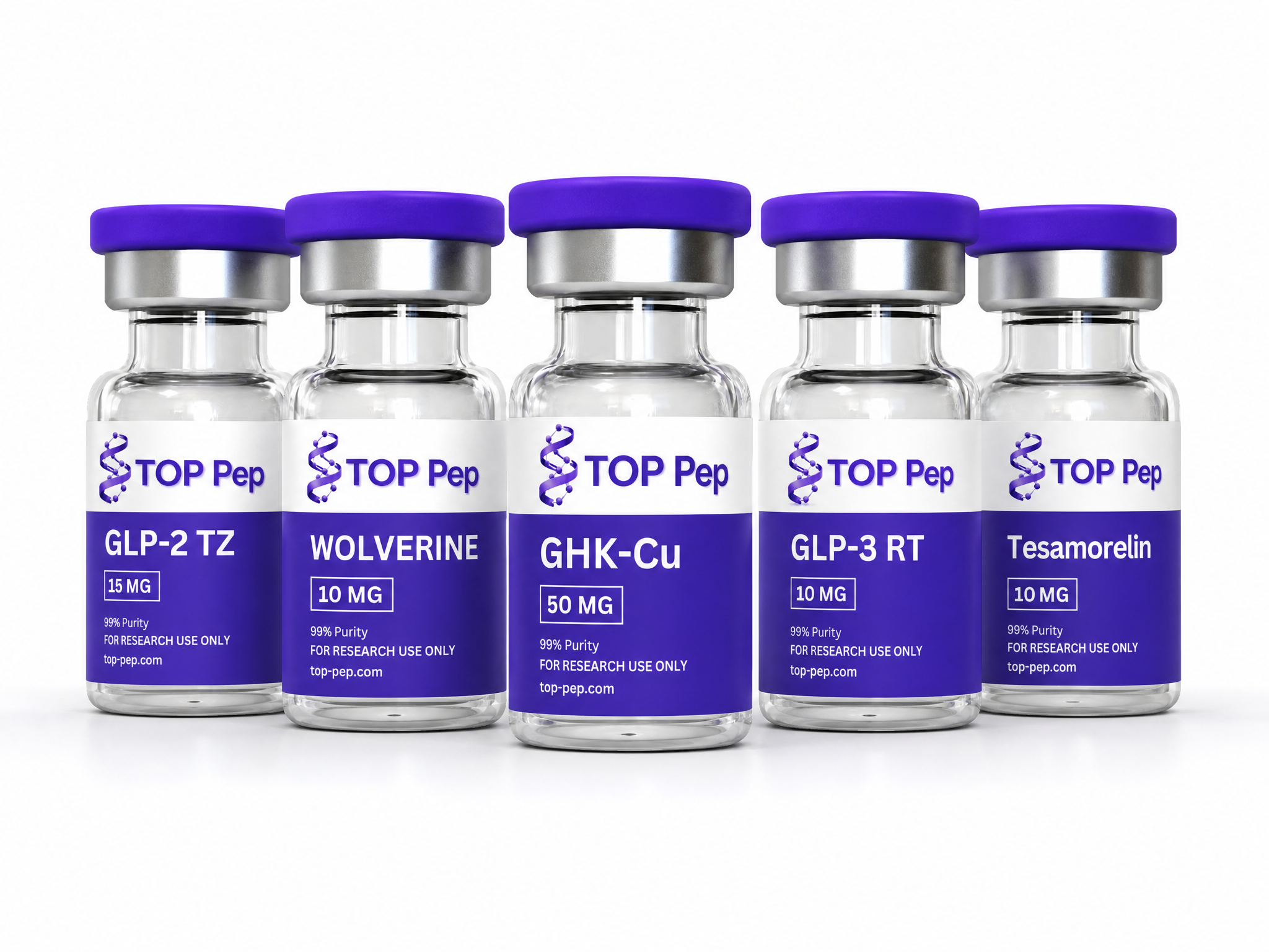 Freeze-dried, sealed vials